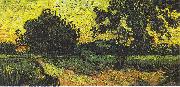 Vincent Van Gogh Landscape with Castle Auvers at Sunset Spain oil painting artist